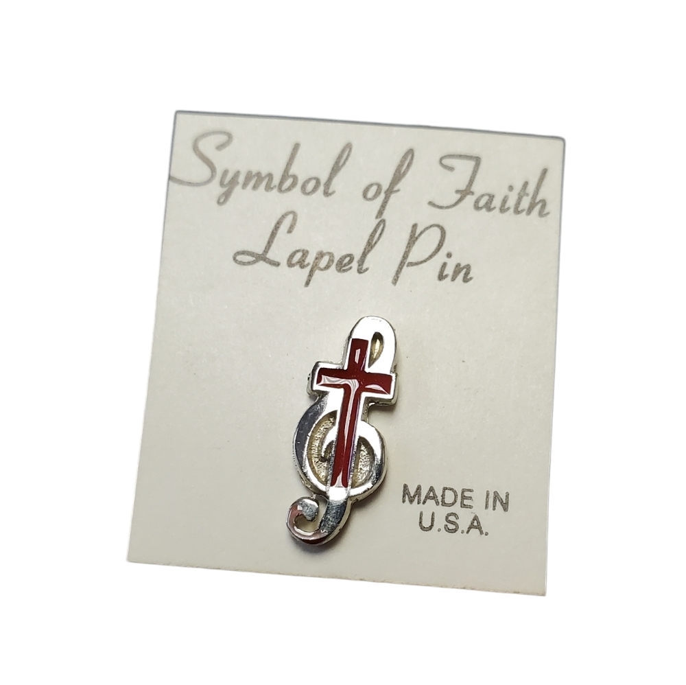 Symbol of faith lapel pin